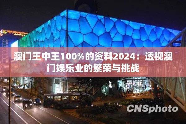 澳门王中王100%的资料2024:透视澳门娱乐业的繁荣与挑战