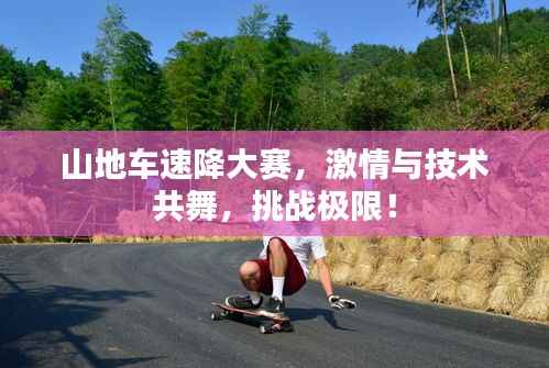 山地车速降大赛,激情与技术共舞,挑战极限!